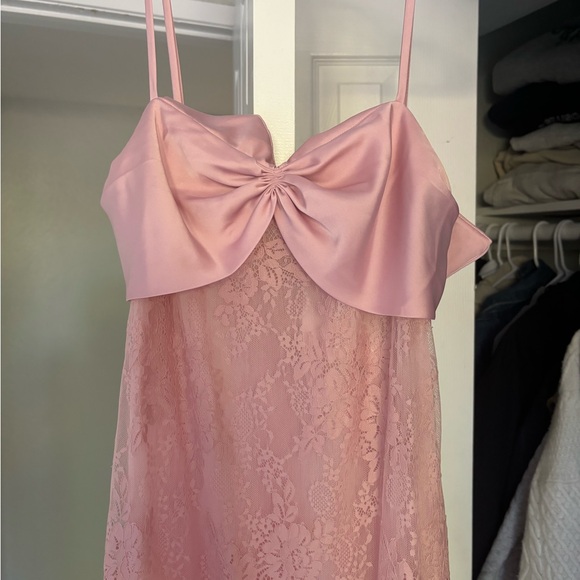 Elegant Pink Lace Nightgown